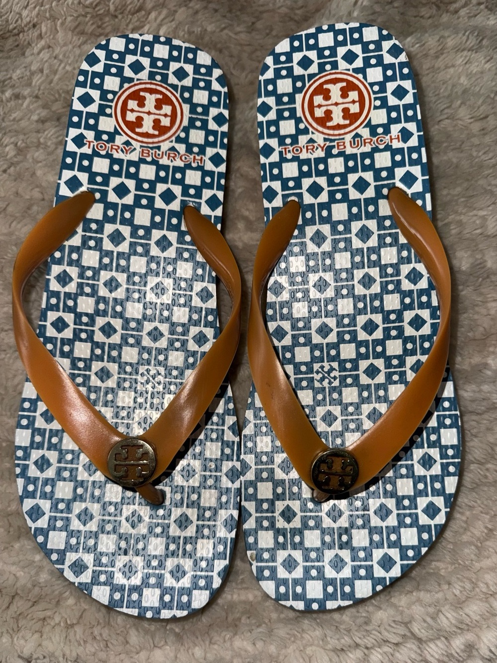 Tory Burch Wedge Flip Flops Sandals